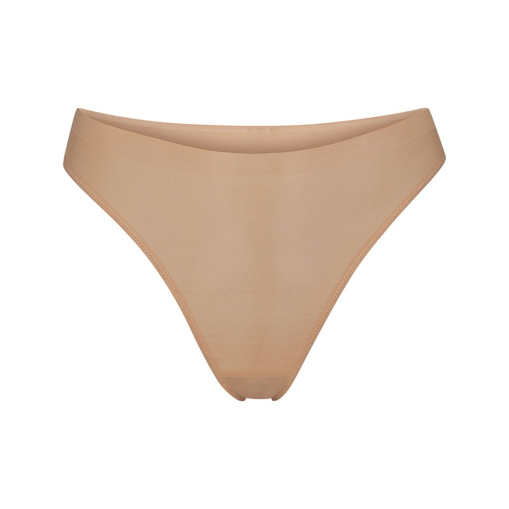 SKIMS WEIGHTLESS THONG | CLAY  / Large